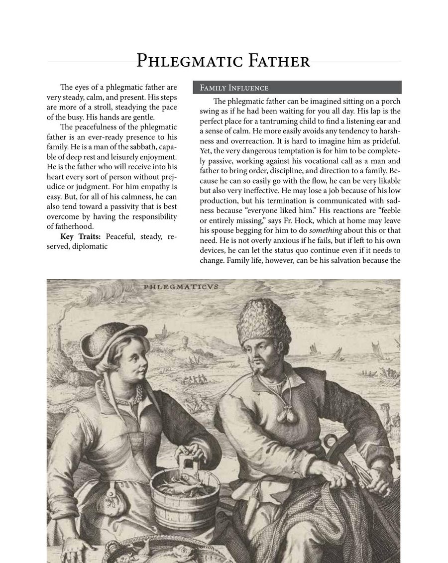 Preview of the Phlegmatic section of the Temperament Guide for Fathers